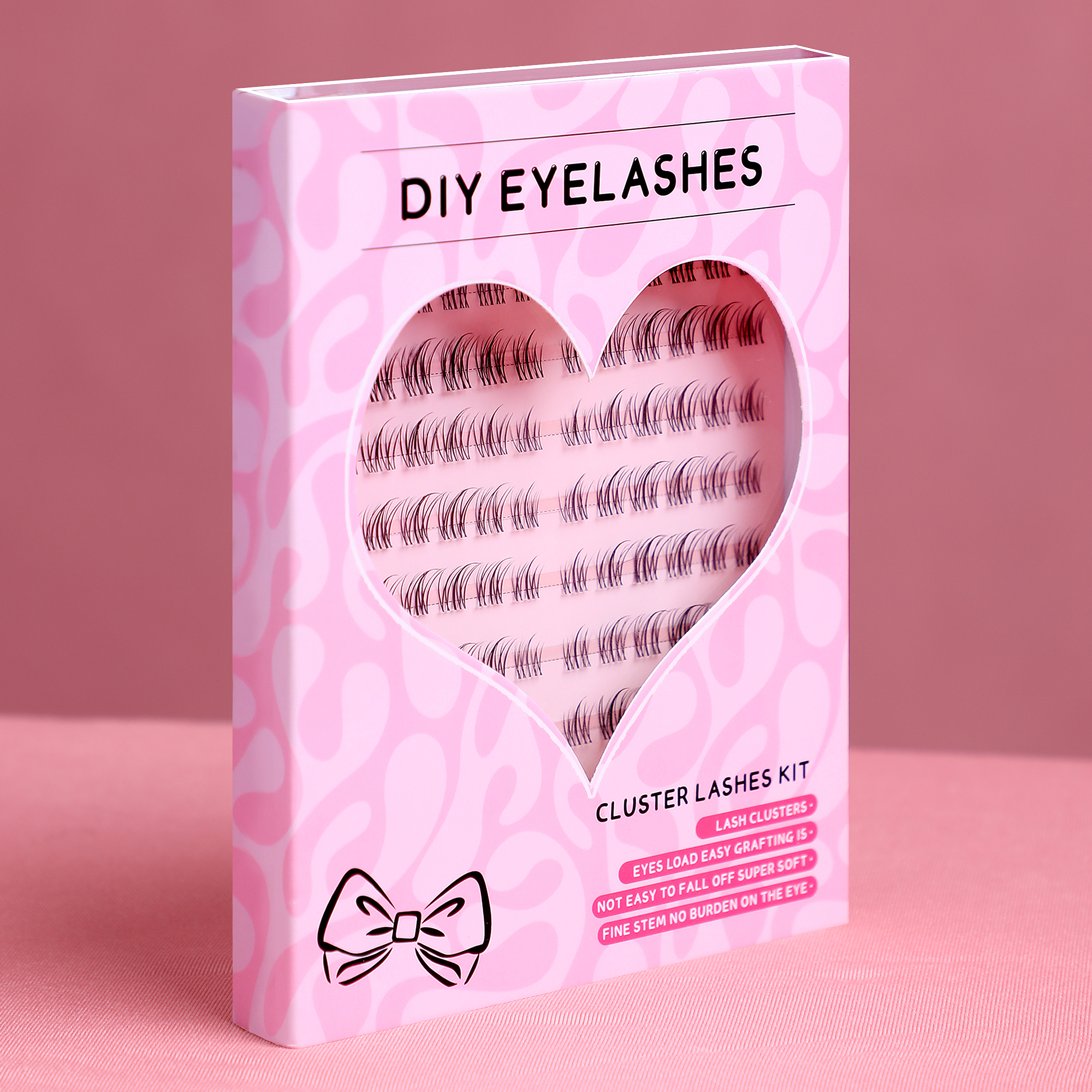 Beautifu,Black Lash Clusters Kit - 120 Clusters, C Curl, Reusable Perfect for Grown Girls, Office Workers & Housewives