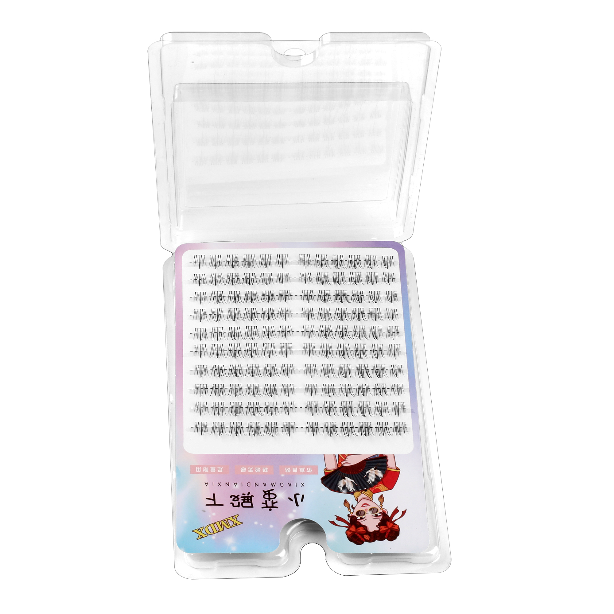 Enhance Your Style with Environmentally-Friendly Soft Brown False Lashes,120clusters